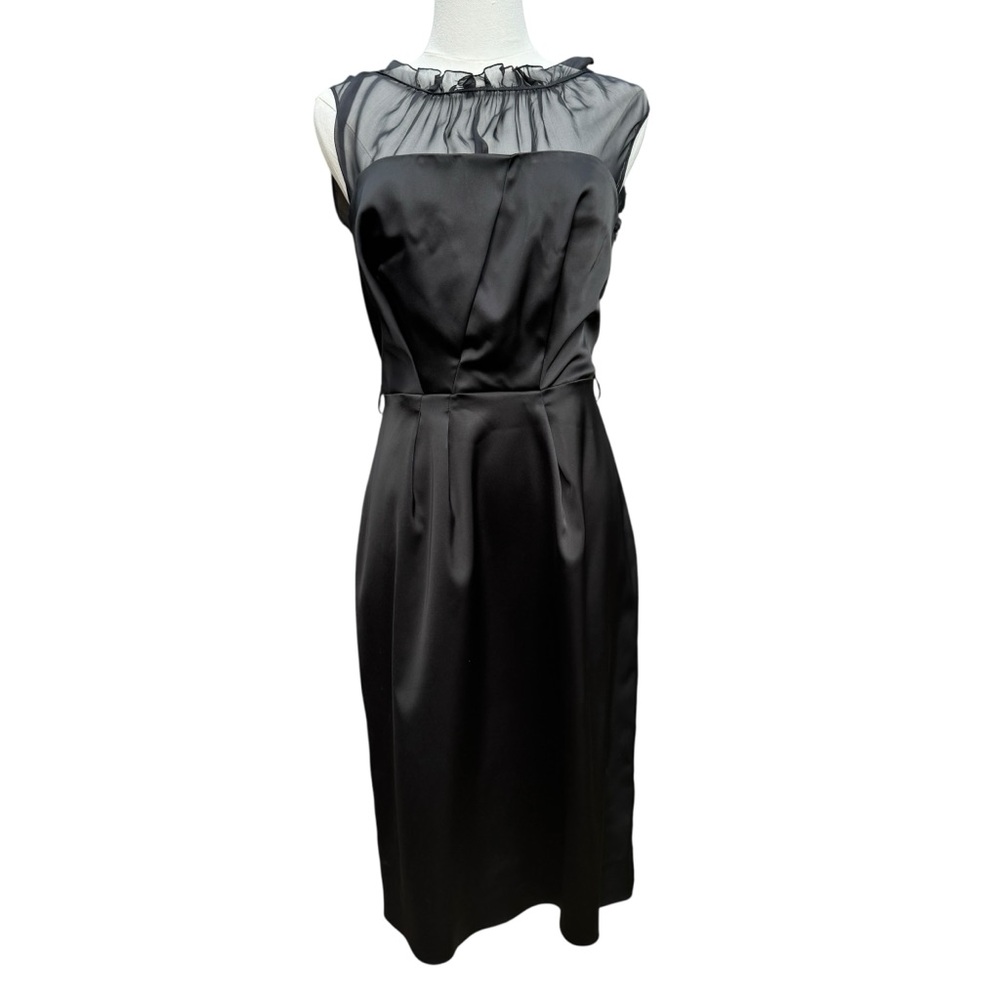 Philosophy di Alberta Ferretti Black Sheath Midi Dress